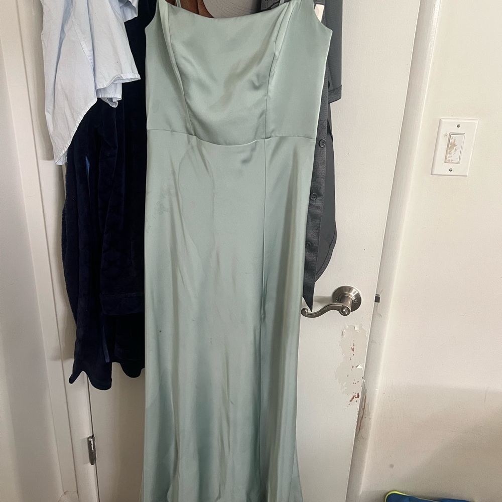Birdy Grey Sage Satin Maxi Dress